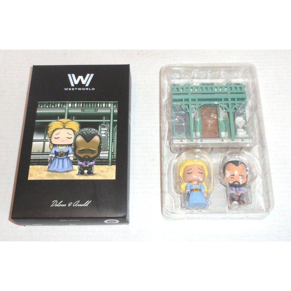 Loot Crate Westworld Dolores & Arnold Super Emo Friends Figures + Base (2018)